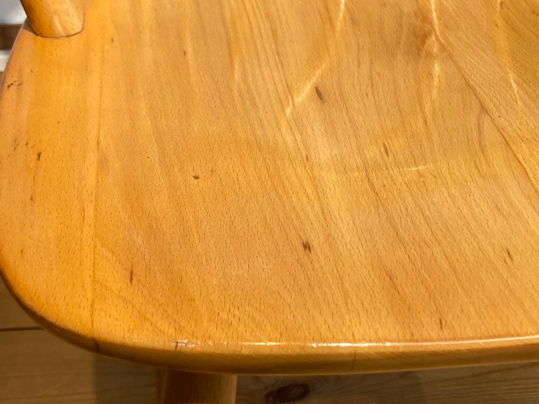 ②画像65枚 キツツキ ダイニングチェア ナチュラル 昭和56年 アーム